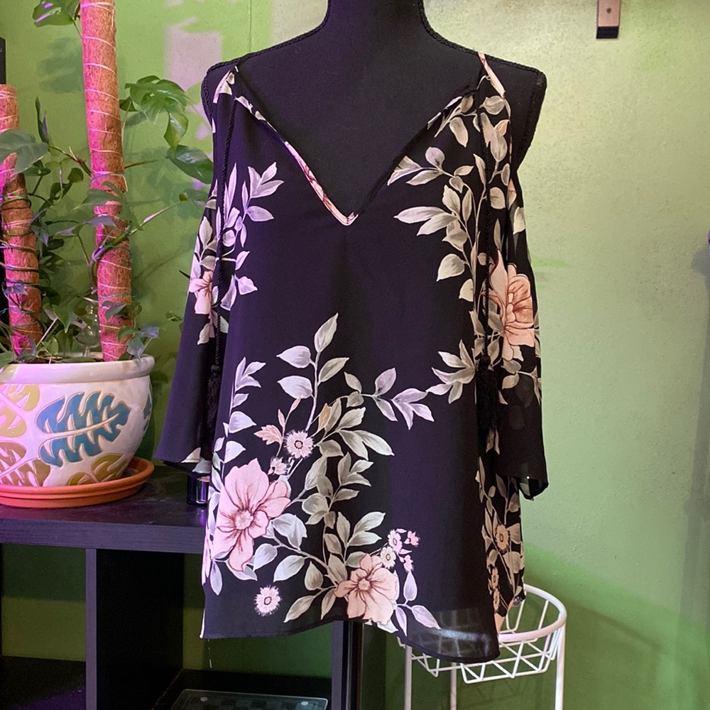 Off the shoulder floral top